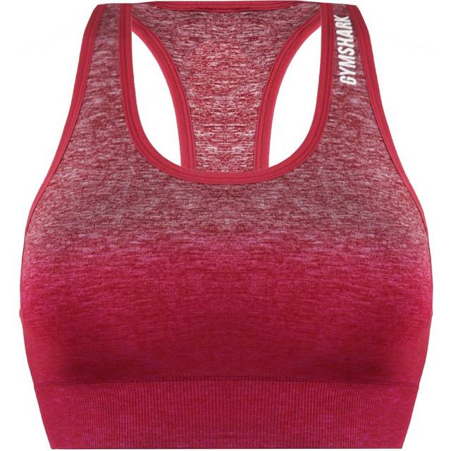 Gymshark Seamless Womens Ombre Burgundy Sports Bra - Size Small