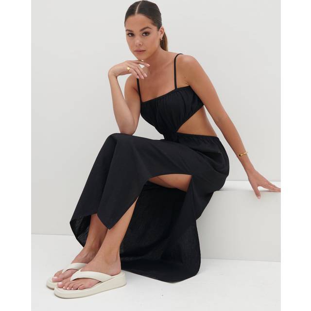 Artie Cut Out Midaxi Dress - Black, 8