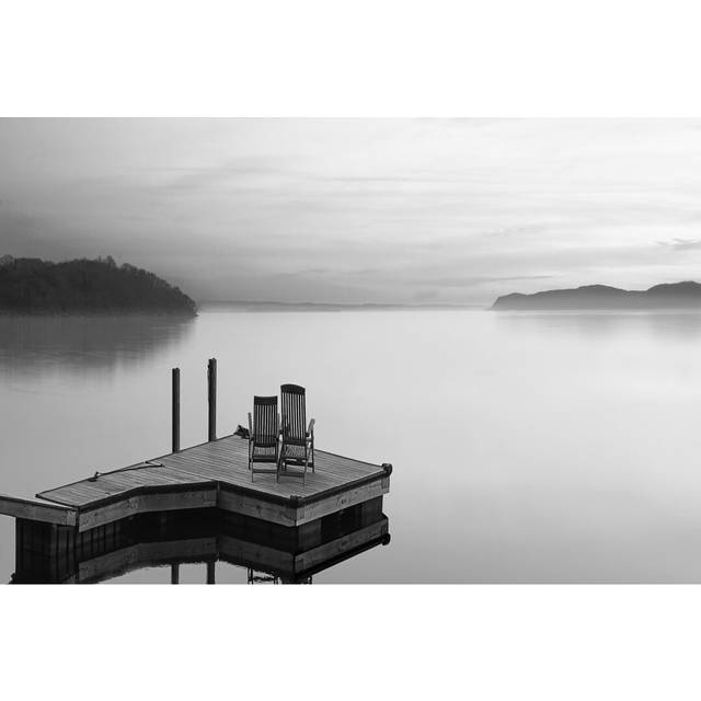 Black and White Water Panel XI by James McLoughlin - Wrapped Canvas Photograph (81cm H x 122cm W)