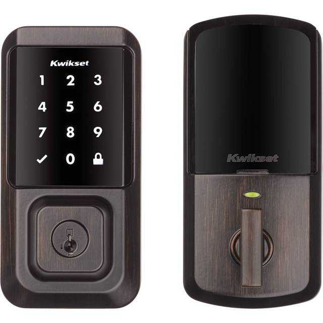 Kwikset Halo Wi-Fi Smart Lock  Keyless Entry Front Door Touchscreen Deadbolt  App Control  Grade AAA Certified  Easy Install No Hub  Venetian Bronze F