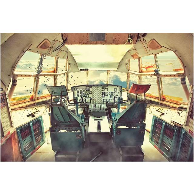 Flying Dead Plane by Muhammad Syafei - Wrapped Canvas Graphic Art (66.04cm H x 101.6cm W x 3.81cm D)