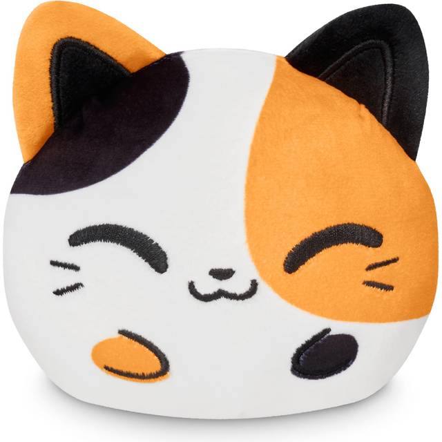 "TeeTurtle 4"""""""" Reversible Cat Plushie - Cute Kawaii Calico - Soft Stuffed Animal"