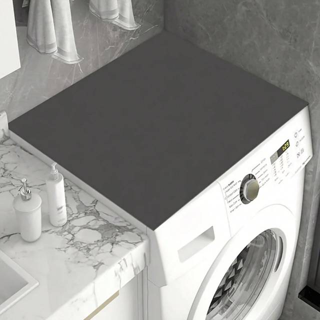 1 st Tvättmaskin och torktumlare Skyddsmatta, kiselgur Tvättmaskin Torktumlare överdrag, Snabbtorkande och mycket absorberande tvättmaskin och torktum - Svart (50*80,40*60,50*60,30*40,40*50,50*50)