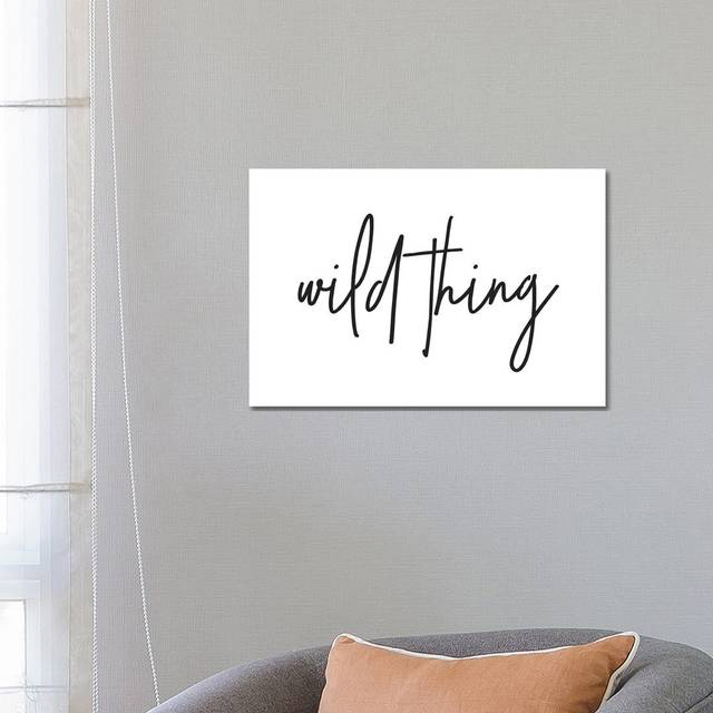 Wild Thing I by Honeymoon Hotel - Wrapped Canvas Graphic Art (45.72cm H x 66.04cm W x 3.81cm D)