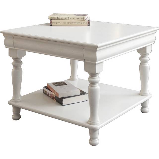 Dilbagh End Table - White (50cm H X 64cm W X 64cm D)