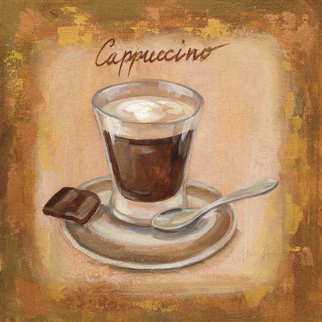 'Coffee Time III' by Silvia Vassileva - Wrapped Canvas Painting Print (76cm H x 76cm W)