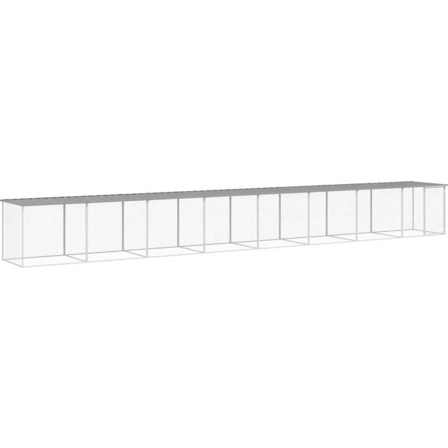 Jenkinsburg Chicken Coop with Wire Mesh - Light Grey (90cm H x 803cm W x 98cm D)
