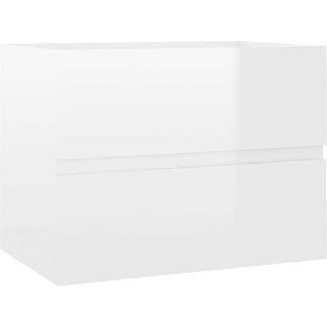 Audreyana 90mm Wall Hung Single Vanity - High Gloss White (450mm H X 600mm W X 385mm D)