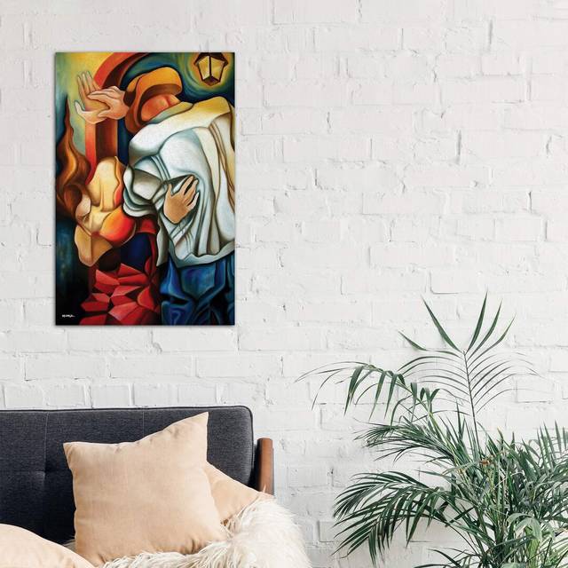&#39;Dancers&#39; Painting Print on Wrapped Canvas (66.04 cm H x 45.72 cm W x 1.91 cm D)