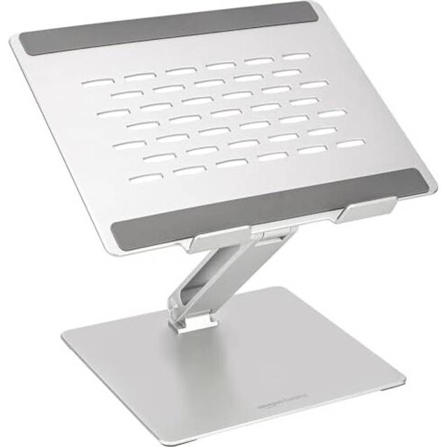 Adjustable Ergonomic Laptop Stand, Multi-Angle with Heat Vent, For Laptops 10 (25.4 cm) - 17 Inches (43.2 cm), Silver