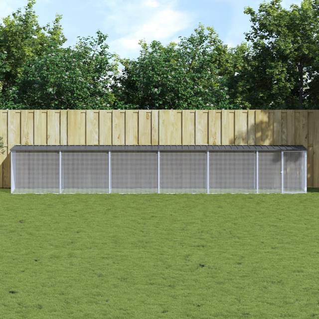 Jenkinsburg Chicken Coop with Wire Mesh - Anthracite (90cm H x 603cm W x 98cm D)