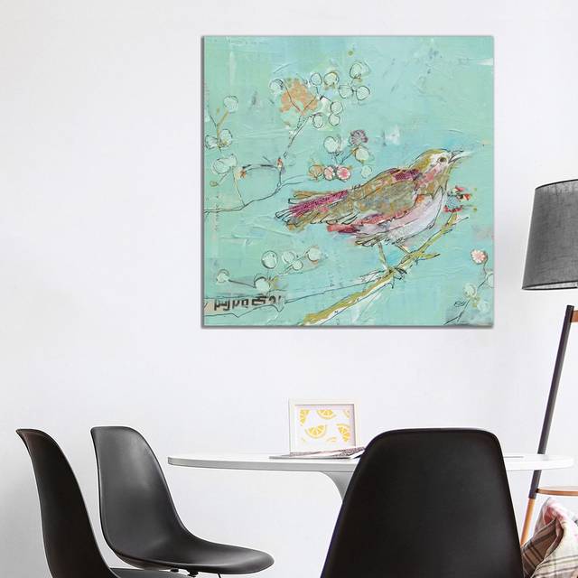 Birds of a Feather II by Kellie Day - Wrapped Canvas Painting (93.98cm H x 93.98cm W)
