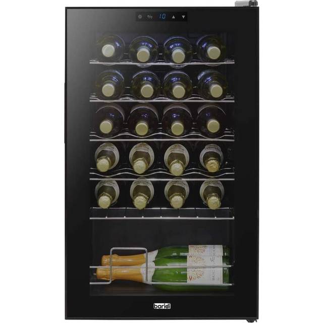 Baridi 24 Bottle Wine Cooler Fridge with Touch Screen Controls & LED Light, Low Energy B