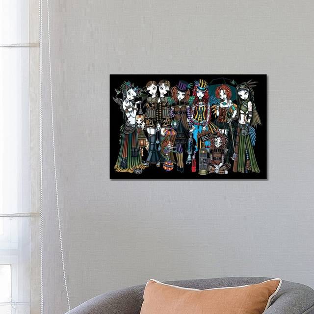 A Fairy Steampunk Circus by Myka Jelina - Wrapped Canvas Graphic Art (45.72cm H x 66.04cm W x 3.81cm D)