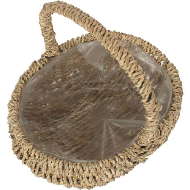 Oval Seagrass Flower Basket