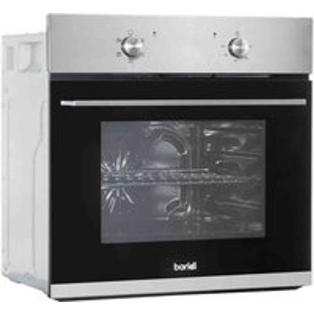 Baridi 60cm Built-In Five Function Fan Assisted, Single, Integrated Electric Oven, 55L Capacity, Stainless Steel - DH125
