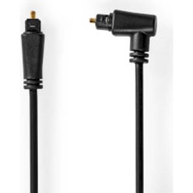 2m Optical Cable TOSlink Digital Audio Lead TV to Soundbar Rotating Angled