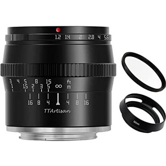 TTArtisan 50mm F1.2 APS-C Manual Focus Large Aperture Lens for Fuji Fujifilm X XF Mount Black X-A10 X-A3 X-A5 X-H1 X-T1 X-T10 X-T2 X-T20 ..