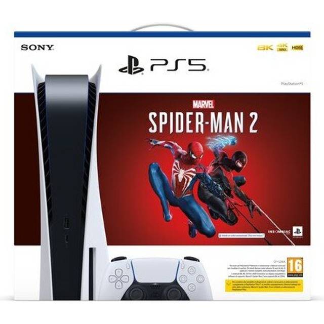 PS5 Console 825GB Standard + Marvels Spider-Man 2 Bundle