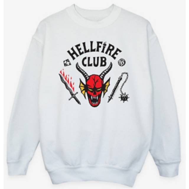 Stranger Things Hellfire Club Sweatshirt - White - 12-13 Years