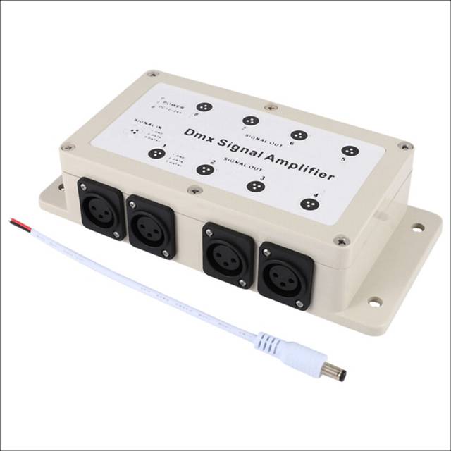 Dc 12-24V 8 Channel Output Dmx Dmx512 LED Controller Signal Amplifier Splitter Distributor for Home Equipments