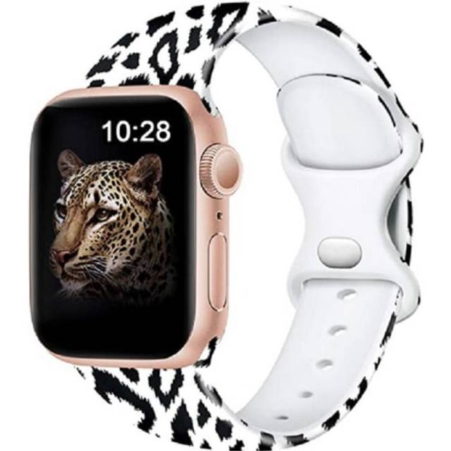 Apple Watch 38mm / 40mm / 41mm Trendigt Premium Armband Leopard V2