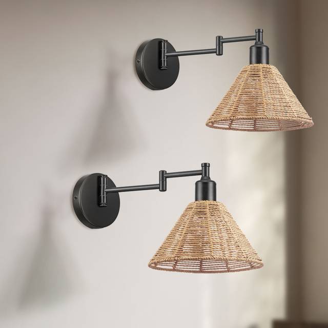 Goettingen Wall Sconce - Matte Black (18.5cm H X 36cm W X 25cm D)