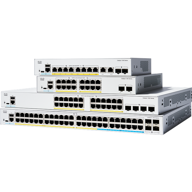 Cisco C1300-8T-E-2G 8 Port Gigabit + 2x Combo Ports L3 Supported Mana