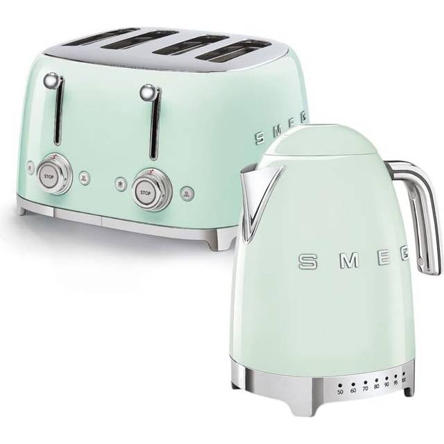 1.7L Kettle & 4 Slice Toaster Twin Pack - Light Green - One Size