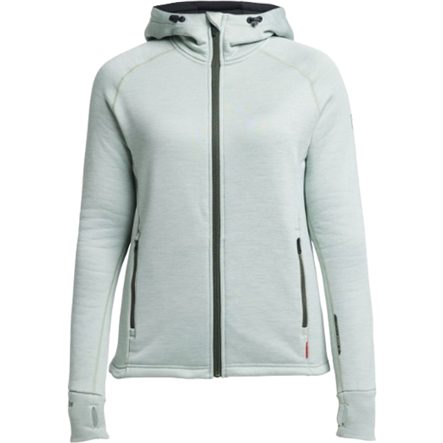 Tenson Txlite Hoodie Zip Women Grey Green (XS)
