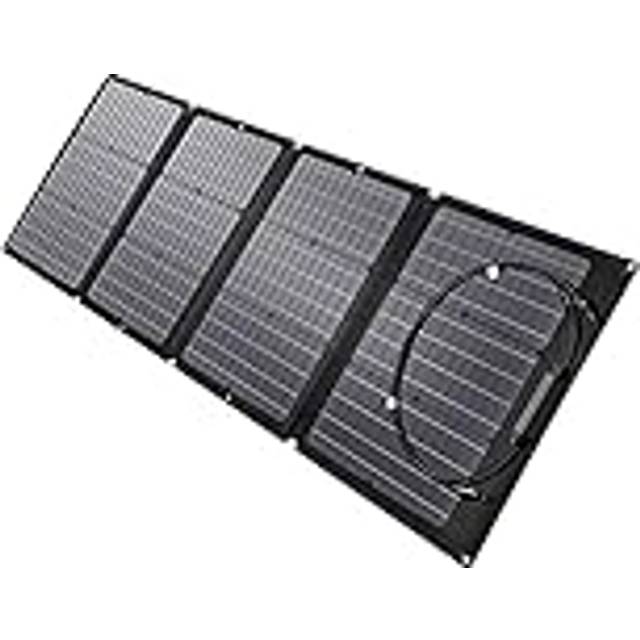 EF ECOFLOW 110W Bärbar solpanel för kraftstation, hopfällbar solcellsladdare Kedjebar med justerbart stöd, vattentät IP67 för utomhuscamping inomhushusbil