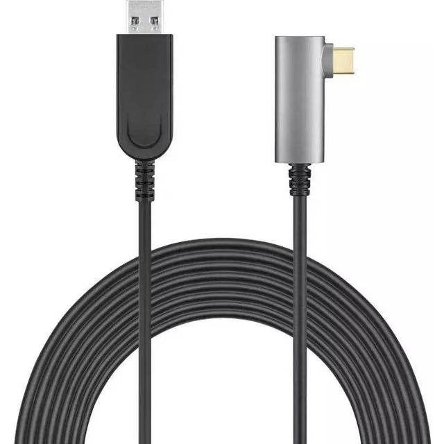 NÖRDIC aktiv AOC Fiber 5m USB-C till USB-A VR Link Kabel för Oculus Quest 2 USB3.2 Gen2 10Gbps Super Speed VR Link cable
