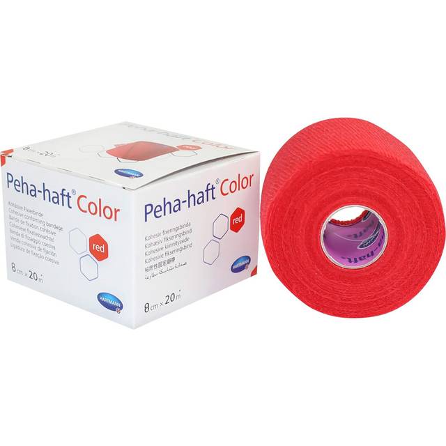 Förbandsfixering Peha-Haft Color Latexfri Röd 8cm