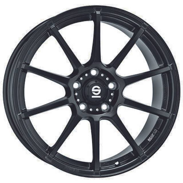 Sparco Wheels Assetto Gara Alloy Wheels in Matt Black Set of 4 - 19x8 Inch ET42 5x108 PCD Matt Black, Black