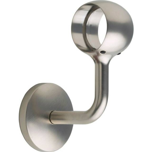 Rothley Handrail Connecting Wall Bracket - Brushed Nickel