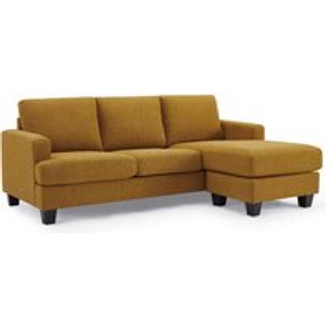 Home Detail Hazel Mustard Boucle 3 Seater Sofa With Chaise, Yellow