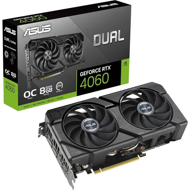 Asus GeForce RTX 4060 Dual EVO OC 8GB GDDR6 PCI-Express Graphics Card
