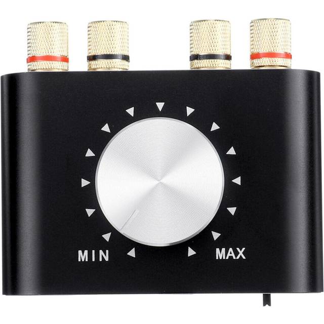 (Black, US Plug) 100W Portable Amplifier Stereo Audio Sound Amplifiers Power Amp 2 Channel