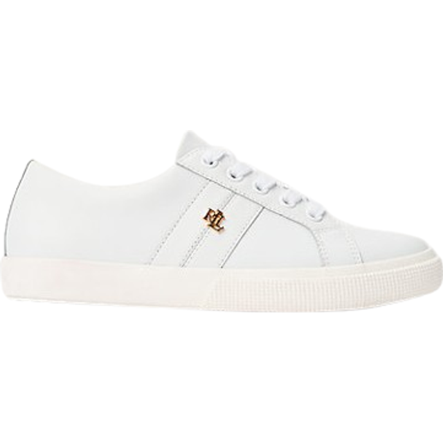 Lauren Ralph Lauren för kvinnor. 802830937006 Janson II överdragna läderskor vit (39.5), Hud, Karta, Nyckelband, Casual - Vit, Läder (39.5)