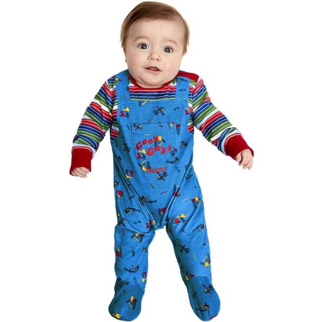 Chucky Baby Fancy Dress Evil Toy Doll Halloween Horror Boys Girls Kids Costume