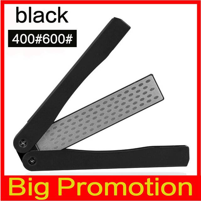 (a-SHANXING-HEI) Diamond sharpener Portable Double Side Whestone for Pocket Folding Knife Sharpening Stone Sharpener Suitable for outdoor