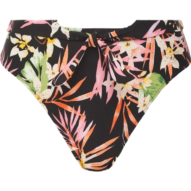 Multi Savanna Sunset High Waist Bikini Brief (L)