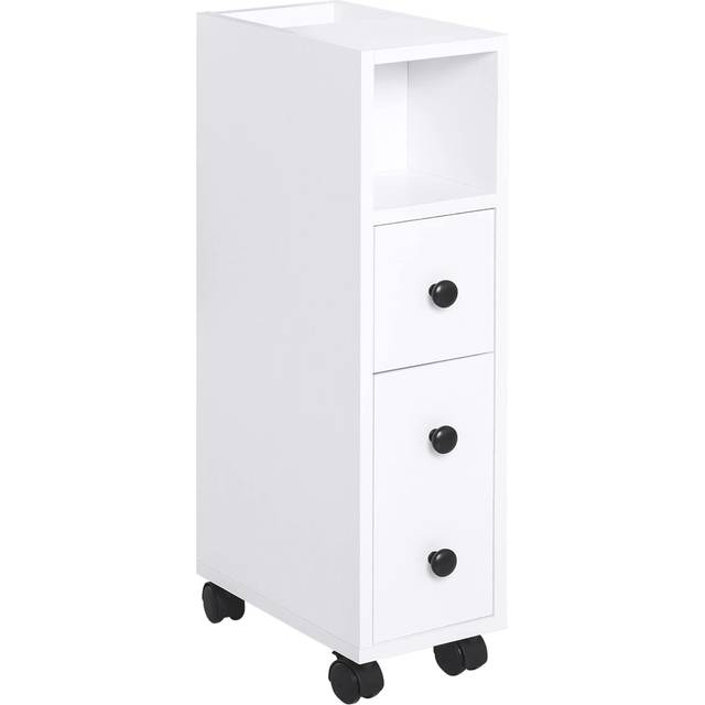 kleankin Particle Board Compact Bathroom Drawers White - Home Living | TJ Hughes