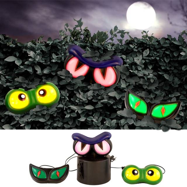 Haunted Hedge Light Up Halloween Decoration - Black&#47;Red (One-Size)