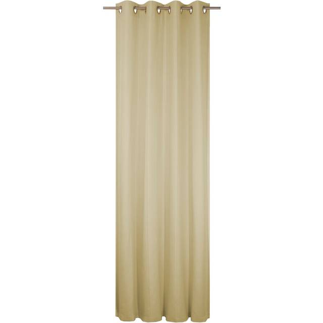 Pearce Eyelet Single Curtain, opaque - Beige (132cm Width x 150cm Drop)