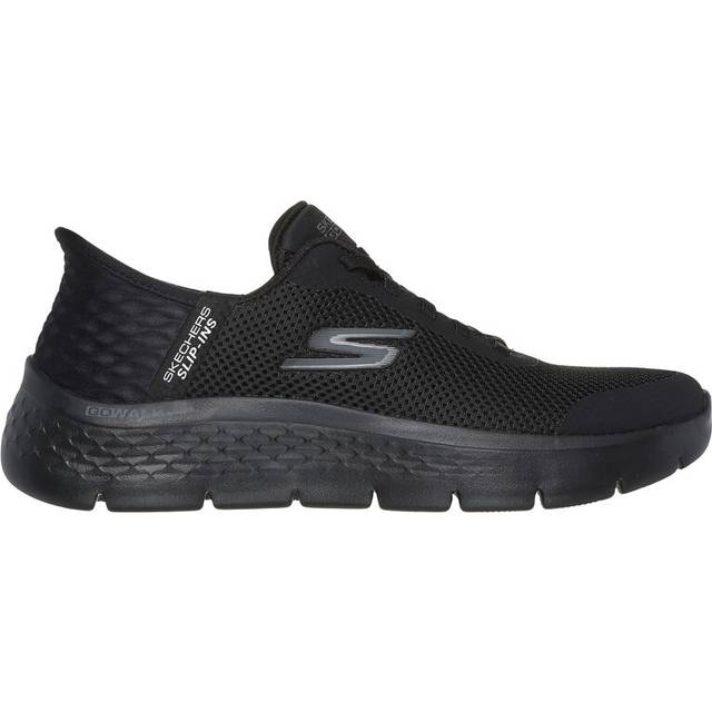 Skechers Go Walk Flex Grand Entry dam Sneaker, Svart textiltrim, 35 EU