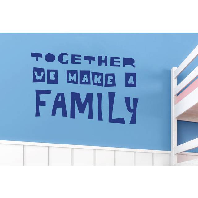 Together We Make a Family Wall Sticker - Shiny Gold (Medium)