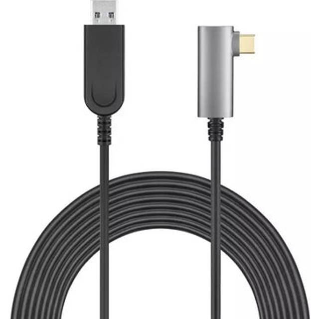 NÖRDIC aktiv AOC Fiber 7,5m USB-C till USB-A VR Link Kabel för Oculus Quest 2 USB3.2 Gen2 10Gbps Super Speed VR Link cable