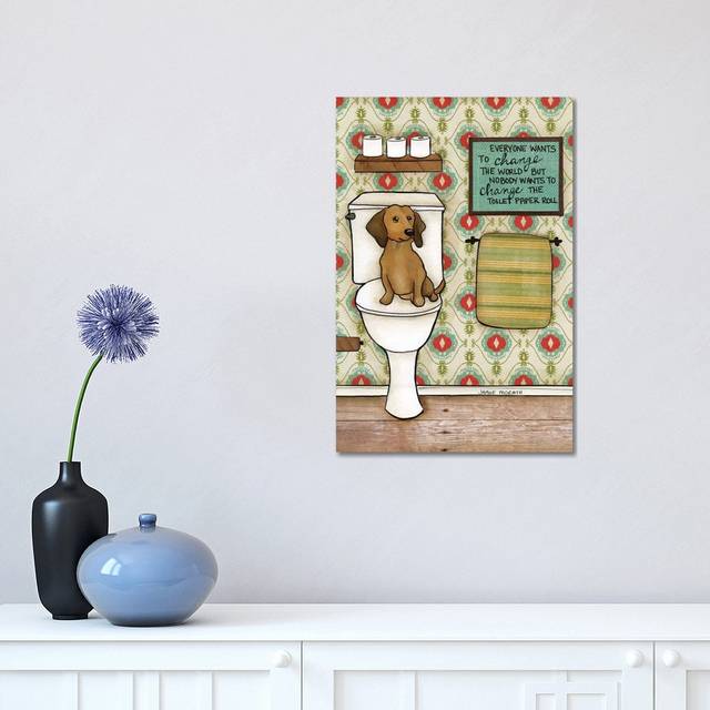 Change The Roll by - Wrapped Canvas Graphic Art (45.72cm H x 30.48cm W x 1.91cm D)