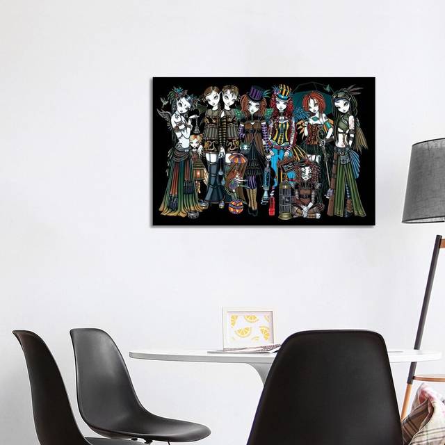 A Fairy Steampunk Circus by Myka Jelina - Wrapped Canvas Graphic Art (66.04cm H x 101.6cm W x 3.81cm D)